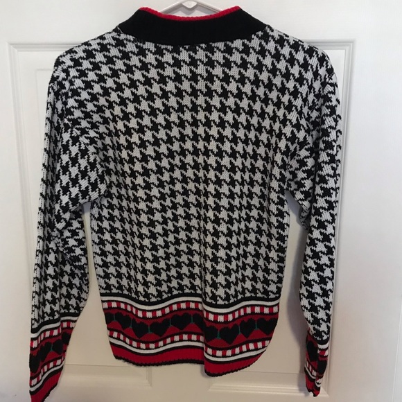 Vintage R.J. Pumpkin HoundsTooth Retro Little Girl Sweater - Picture 6 of 6
